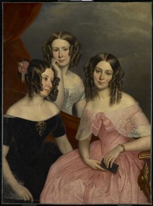 Le tre sorelle Robinson, 1846 da George Theodore Berthon