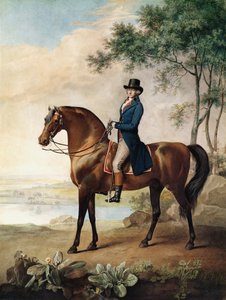 Warren Hastings Esq. sul suo cavallo arabo, dopo un dipinto di George Stubbs da George Townley Stubbs