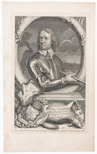 1653 Oliver Cromwell Lord Protettore di Inghilterra, Scozia e Irlanda da George Vertue