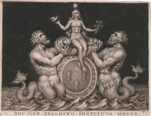 Ex libris: La Società dei Gentiluomini di Spalding da George Vertue