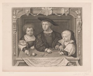 Ritratto di Dorothea, Johan e Christina di Danimarca da George Vertue