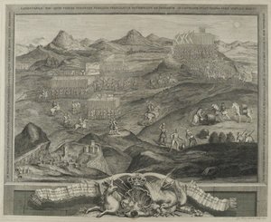 La schiera di battaglia di Carberry Hill vicino a Edimburgo nel 1567, c.1738 da George Vertue