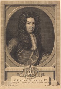 William Trumbull da George Vertue after Sir Godfrey Kneller