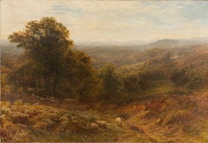 Mezzogiorno sulle colline del Surrey, 1853-1893 da George Vicat Cole