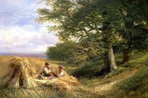 I mietitori, 1881 da George Vicat Cole