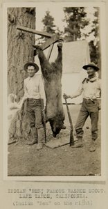 Indiano "Ben", famoso scout Washoe. Lago Tahoe, California