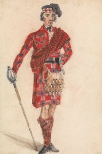 Scozzese con spada; Abito moderno di un capo delle Highland da George Walker