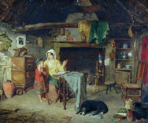 Il pastore di Ettrick. Ragazzo che riceve le sue prime impressioni dalla madre, 1858
