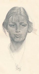 La bella ragazza, c. 1914 da George Washington Lambert