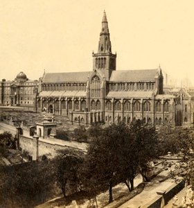 Cattedrale di Glasgow - Da sud-est, metà-fine XIX secolo, c. 1912 da George Washington Wilson