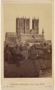 Cattedrale di Lincoln, da nord-ovest da George Washington Wilson