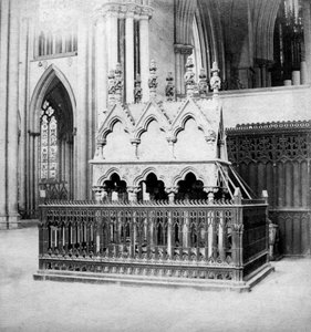 Monumento di Walter de Grey, York Minster, York, North Yorkshire, inizio XX secolo