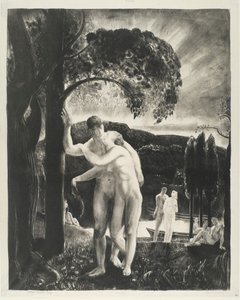 Amore, serie Uomini come dei da George Wesley Bellows