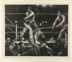 Dempsey e Firpo da George Wesley Bellows
