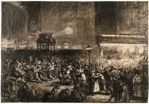 Notte elettorale a Times Square da George Wesley Bellows