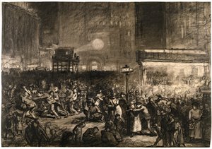 Notte elettorale a Times Square da George Wesley Bellows