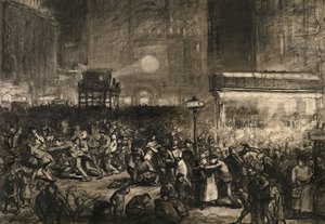 Notte elettorale a Times Square da George Wesley Bellows