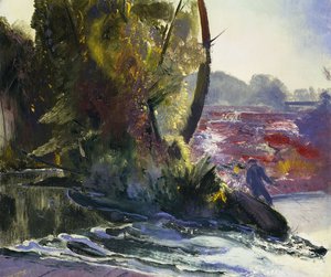 Pescatore e Ruscello, 1920 da George Wesley Bellows