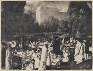 Nel parco, luce, 1916