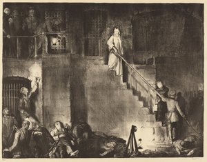 Omicidio di Edith Cavell, 1918 da George Wesley Bellows