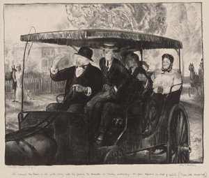 Domenica, Andare in Chiesa: Ricordi di una Domenica Mattina a Columbus, Ohio, 1897 da George Wesley Bellows
