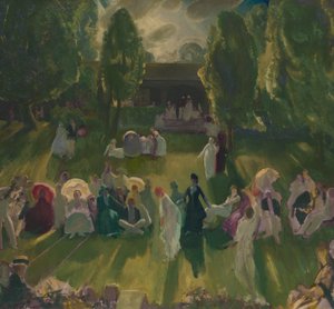 Tennis a Newport, 1919 da George Wesley Bellows