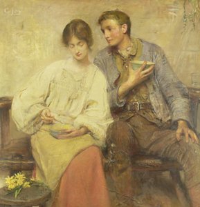Una cena di erbe da George William Joy