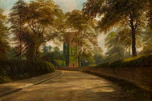 La torre della chiesa di Santa Maria e Santa Margherita, Castle Bromwich, Warwickshire, c.1886-1949