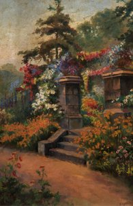 Giardino estivo, data sconosciuta da George Wimpenny