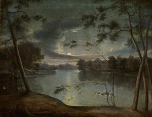 Paesaggio notturno da George Winter
