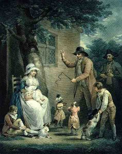 Cani danzanti, inciso da Thomas Gaugain, pub. da T. Philipe, 1796 da George after Morland