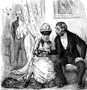 Cartone che commenta la popolarità della chiromanzia tra i ricchi da George du Maurier