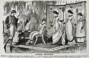Cartone animato di George du Maurier sul movimento estetico alla moda nelle arti decorative. Da 