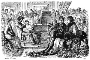 Musica a casa da George du Maurier