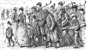 La crescente popolarità del golf da George du Maurier