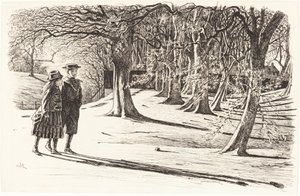 Due bambini nella neve da George du Maurier