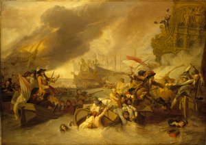 La Battaglia di La Hogue, 23 maggio 1692 da George the Elder Chambers