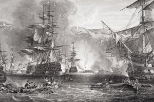 Il bombardamento di Algeri, 27 agosto 1816, da 