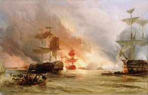 Il bombardamento di Algeri, 27 agosto 1816 da George the Elder Chambers
