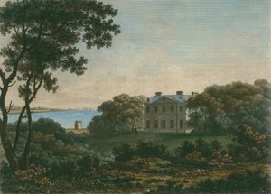 Casa di Andrew Robert Drummond, Cadland park, Hampshire, inciso da William Watts da George the Younger Barret