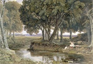 La fine del giorno, 1829 da George the Younger Barret