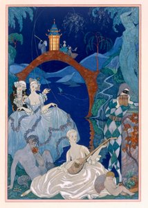 Ballo sotto la luna blu, illustrazione per 