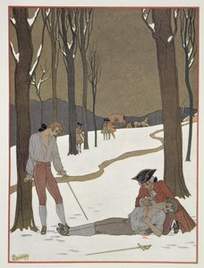 Il Duello tra Valmont e Danceny, illustrazione da 