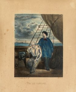 Sul pontone, inciso da H. Jannin, 1848 da Georges Alexandre after Fischer