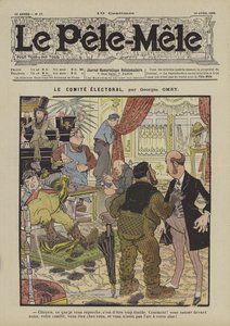 Il comitato elettorale. Illustrazione per Le Pele-Mele, 1906