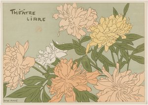 Myrane et Les Chapons Programma per Théâtre Libre, 1889 da Georges Auriol