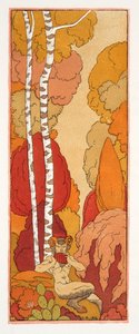 Canto pastorale, illustrazione da Les Chansons de Bilitis, di Pierre Louys, pub. 1922 da Georges Barbier