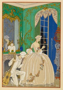 A Clymène. Una donna e un musicista. da Georges Barbier
