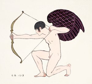 Cupido 1919 (stampa pochoir) da Georges Barbier