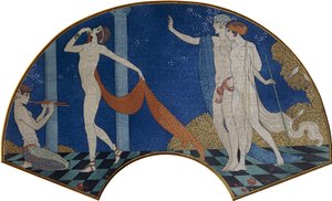 Figure danzanti su una terrazza da Georges Barbier